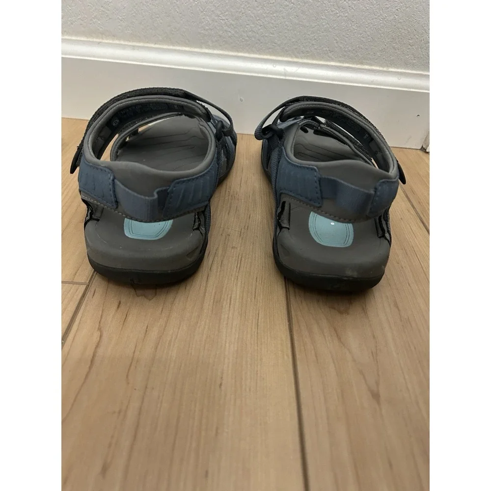 Teva Tirra Sport Sandals Womens US 7 Blue Gray Hook Loop Outdoor Hiking Water